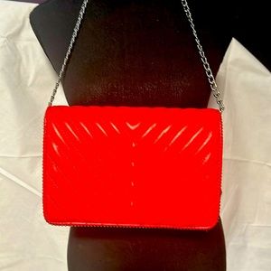 Red CC inspired style with silver chain